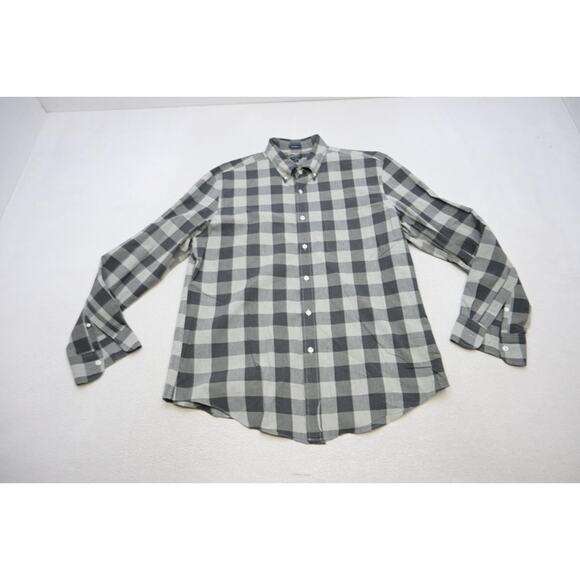 J Crew Dress Shirt Classic Fit Plaid Button Up Flex Washed Mens Sz Large - Picture 5 of 9